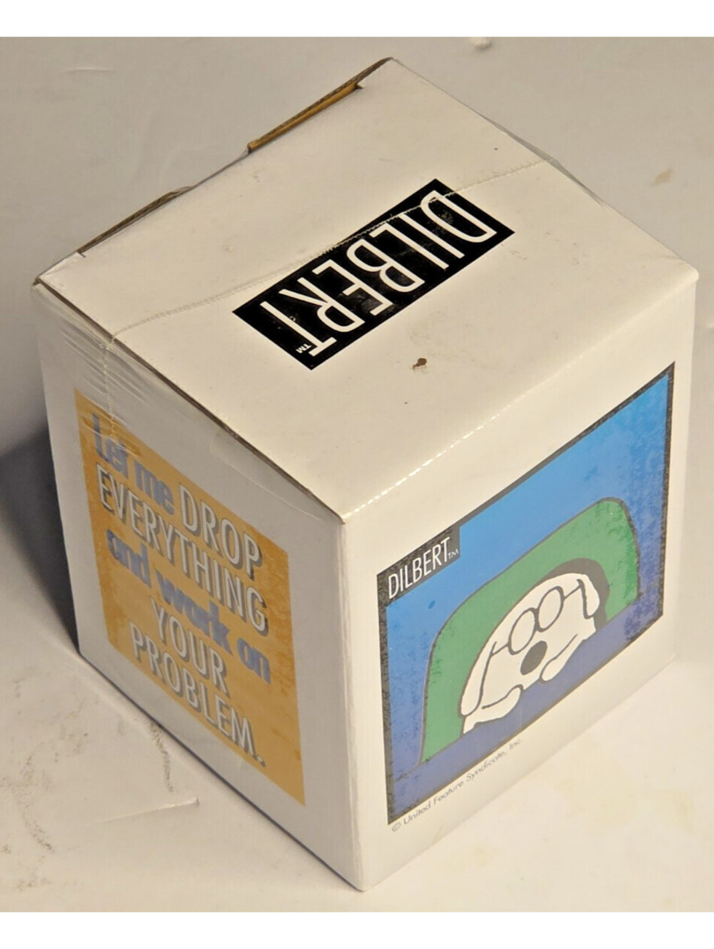 Vintage Dilbert Dogbert Coffee Mug Book Gift Set M1337 Sealed Scott Adams